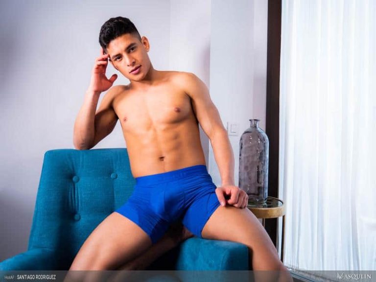 Sexy young Latino hottie Santiago Rodriguez strips naked solo jerking huge uncut dick massive cum orgasm 0 gay porn pics 768x576 - Sexy young Latino hottie Santiago Rodriguez strips naked solo jerking his huge uncut dick to a massive cum orgasm