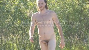 Sexy long haired ginger bisexual American stud Riley Rodriguez juggles jerks big uncut dick 0 gay porn pics 300x169 - Hot Colombian Bastian Karim’s bare bubble ass raw fucked by ripped muscle hunk Tyler Berg’s huge dick