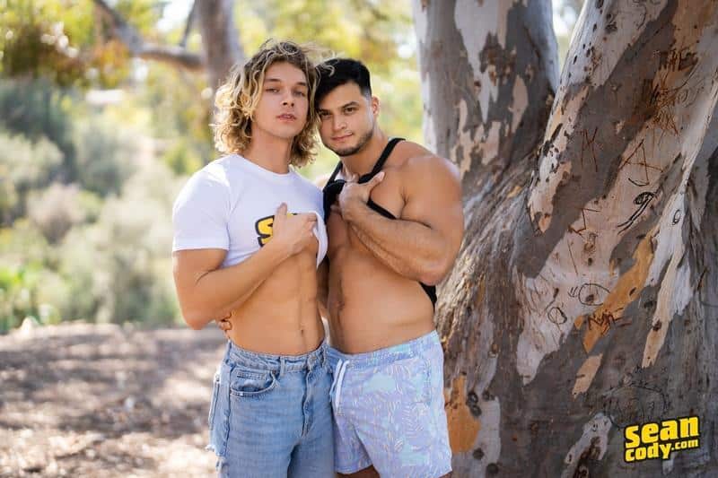 Blonde curly haired surfer dude Shawn Brooks bubble butt raw fucked Axel Rockham huge thick dick 2 gay porn pics - Blonde curly haired surfer dude Shawn Brooks’s bubble butt raw fucked by Axel Rockham’s huge thick dick